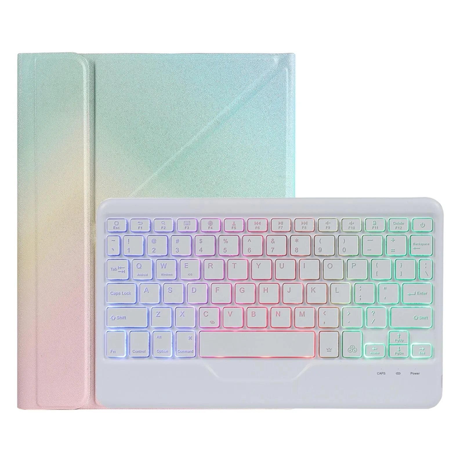 10.2 / 10.5 Inch Bluetooth Keyboard Tablet Case With Triangle Holder & Pen Slot