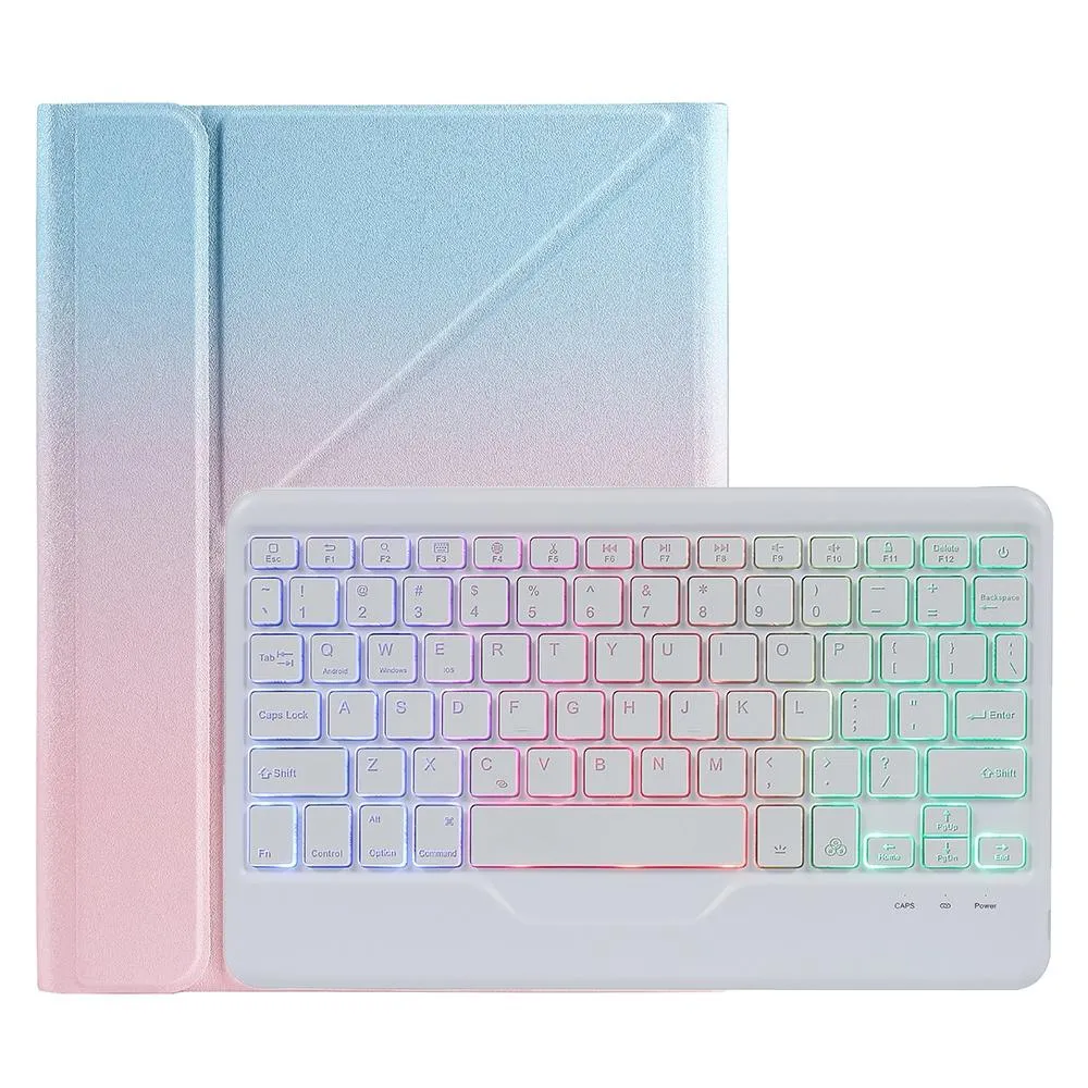 10.2 / 10.5 Inch Bluetooth Keyboard Tablet Case With Triangle Holder & Pen Slot