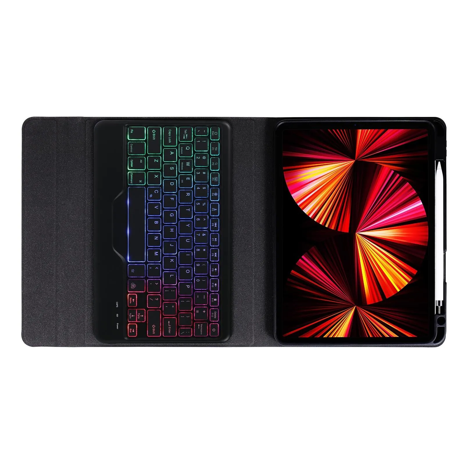 10.2 / 10.5 Inch Bluetooth Keyboard Tablet Case With Triangle Holder & Pen Slot