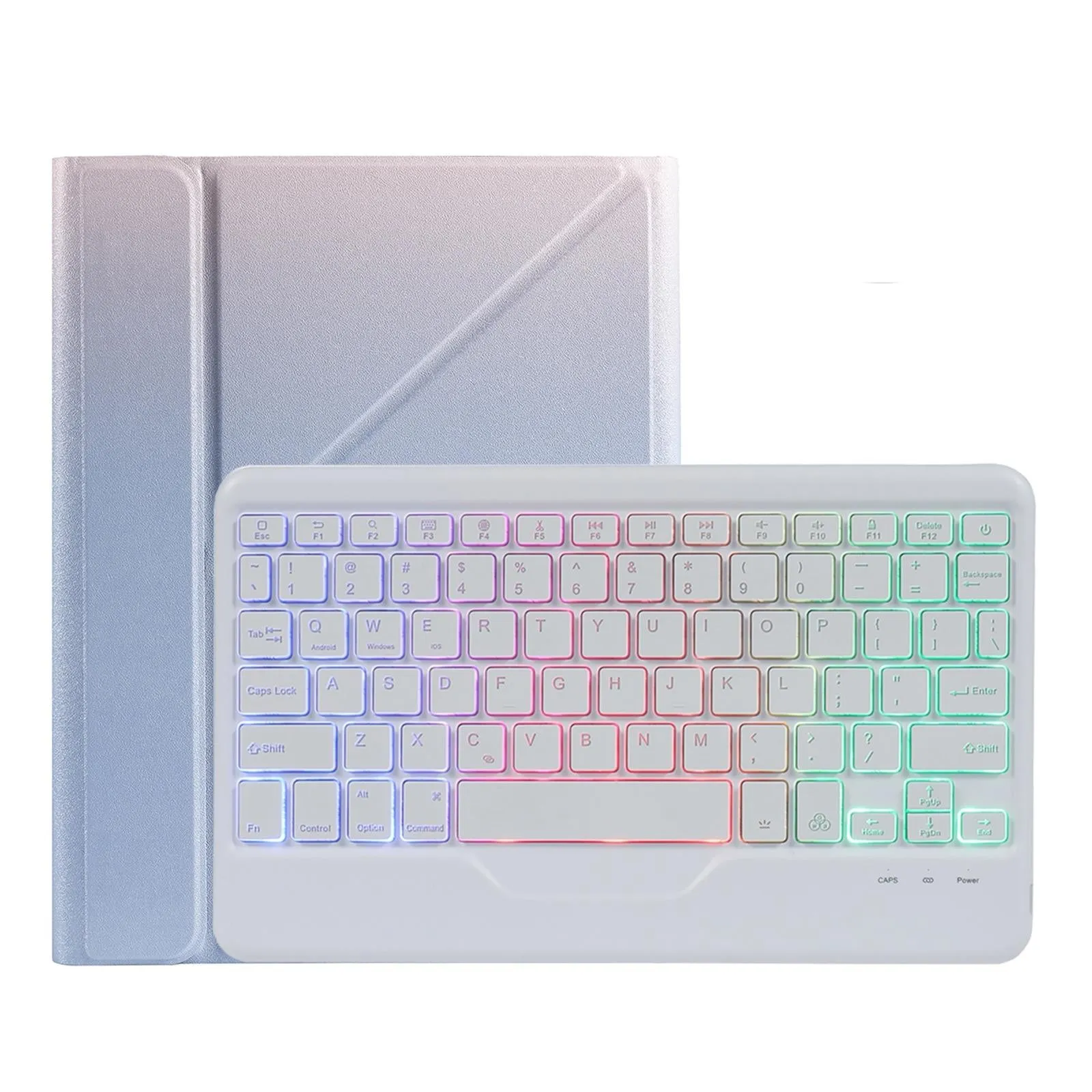 10.2 / 10.5 Inch Bluetooth Keyboard Tablet Case With Triangle Holder & Pen Slot