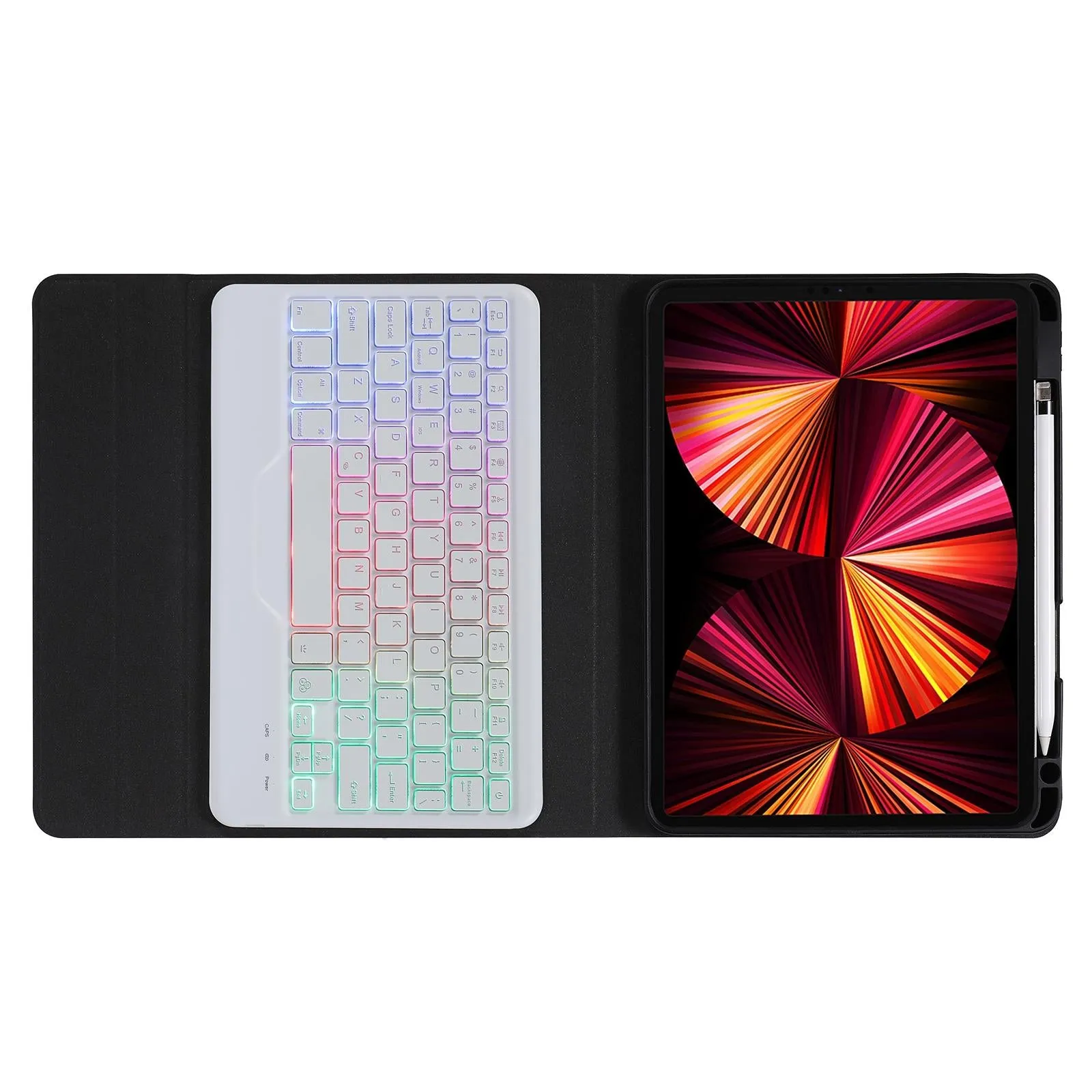 10.2 / 10.5 Inch Bluetooth Keyboard Tablet Case With Triangle Holder & Pen Slot