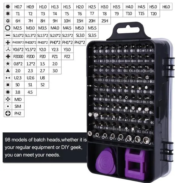 115-in-1 Mini Precision Screwdriver Set