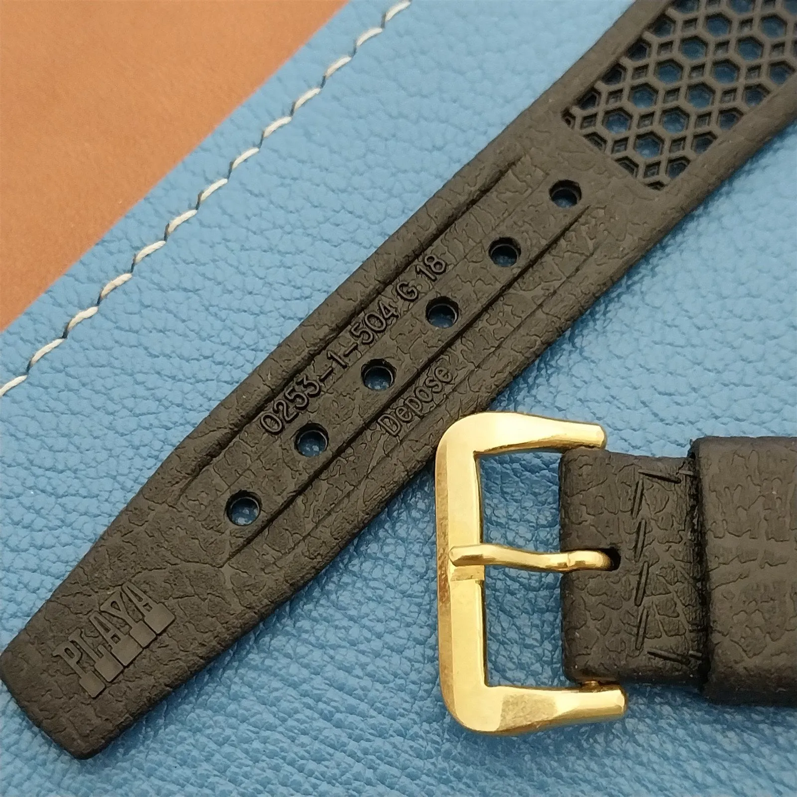 18mm Skindiver Golay Playa Swiss Tropical Scuba Diver nos 70s Vintage Watch Band