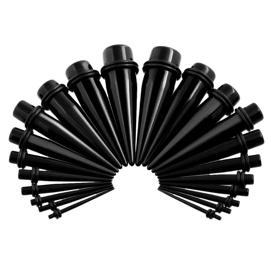 1PCEar Piercing Acrylic Ear Tapers Expander Stretching Ear Stretchers Plugs and Tunnel Ears Piercings 1.6--16mm Sex Body Jewelry