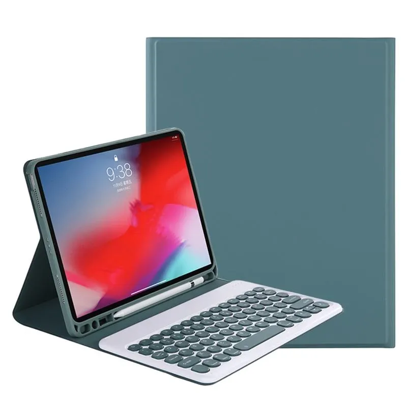 2021 Detachable Bluetooth Keyboard Leather Case For Ipad Pro 11 With Pen Slot & Stand
