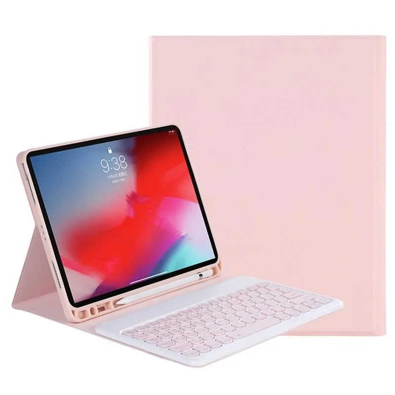 2021 Detachable Bluetooth Keyboard Leather Case For Ipad Pro 11 With Pen Slot & Stand