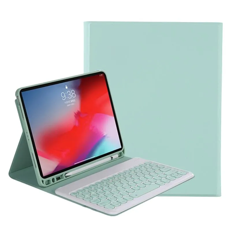 2021 Detachable Bluetooth Keyboard Leather Case For Ipad Pro 11 With Pen Slot & Stand