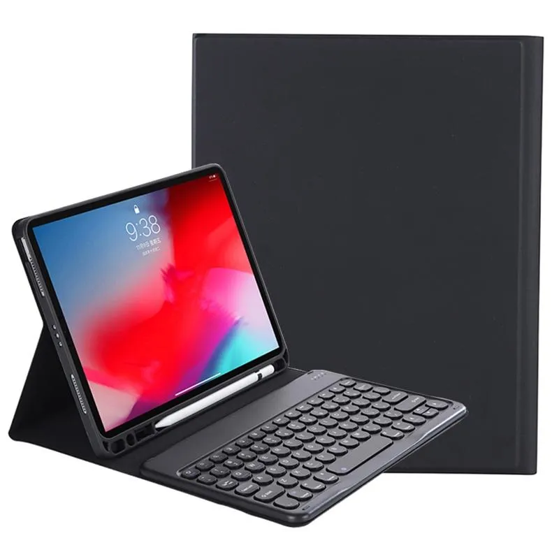 2021 Detachable Bluetooth Keyboard Leather Case For Ipad Pro 11 With Pen Slot & Stand