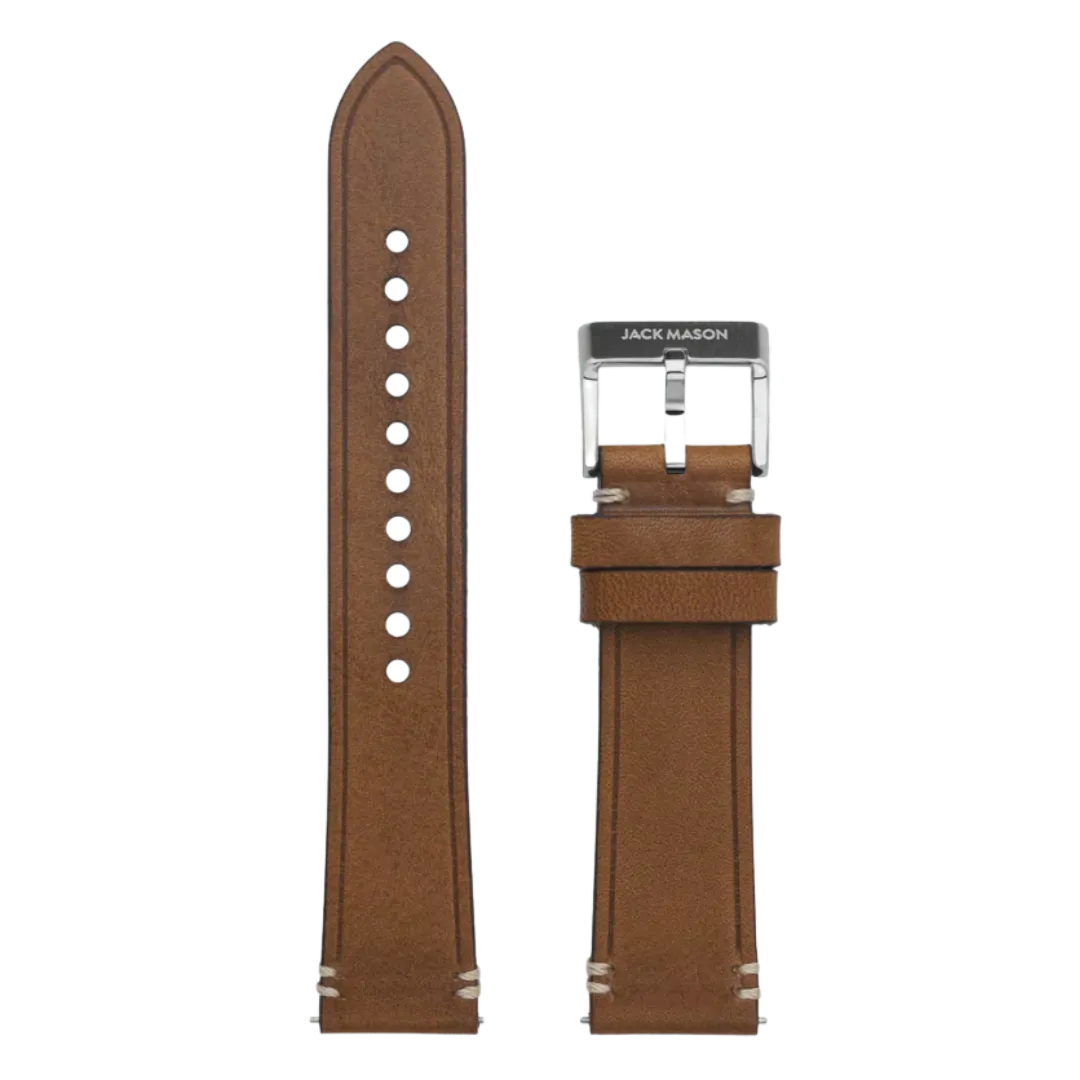 20mm Leather Watch Strap - Tan