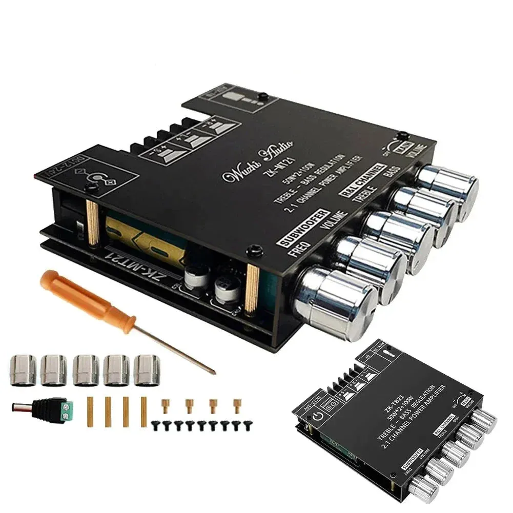 2.1 Channel Subwoofer Amplifier Board with Bluetooth
