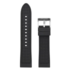 22mm Rubber Watch Strap - Textured Black