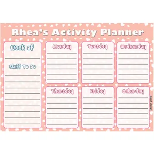 Activity Planner, Set of 50<br/>Polka Dots