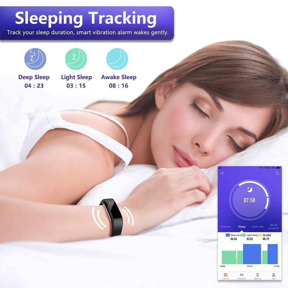 ACTIW-PRO Smart Fitness Tracker HR - Blood Pressure, Heart Rate, Steps, Calories & Sleep Monitor | PURPLE