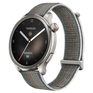 Amazfit Balance Smart Watch (46mm - GPS) Aluminum Case With Sunset Gray Nylon Strap