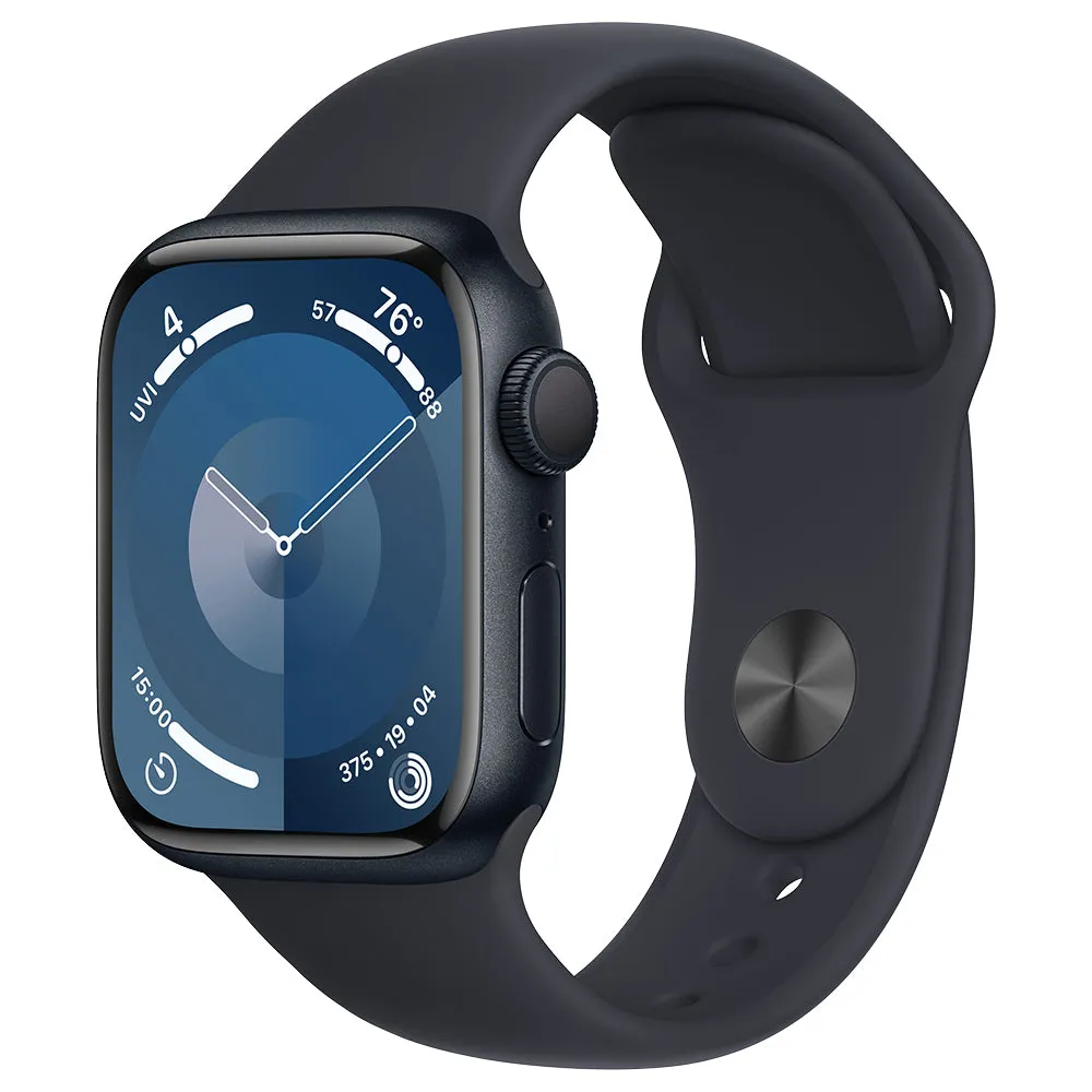 Apple Watch Series 9 GPS 41MM S/M Midnight Aluminium Case with Sport Band - Midnight | MR8W3QA/A