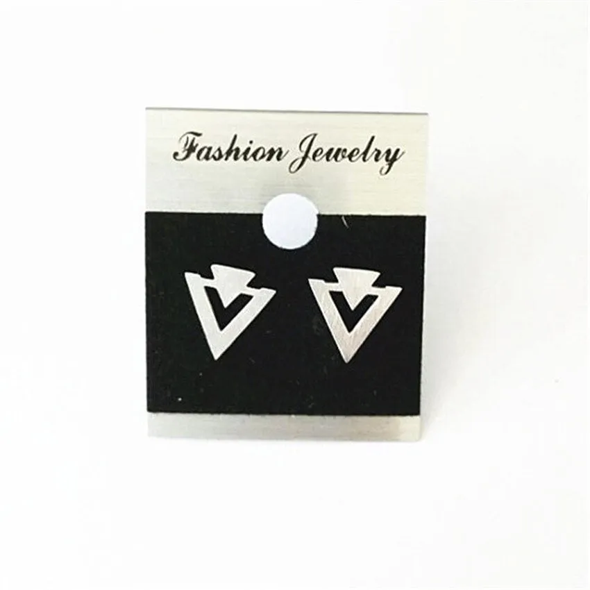 Arrow Double Triangle Ear Stud Earrings Bijuteria
