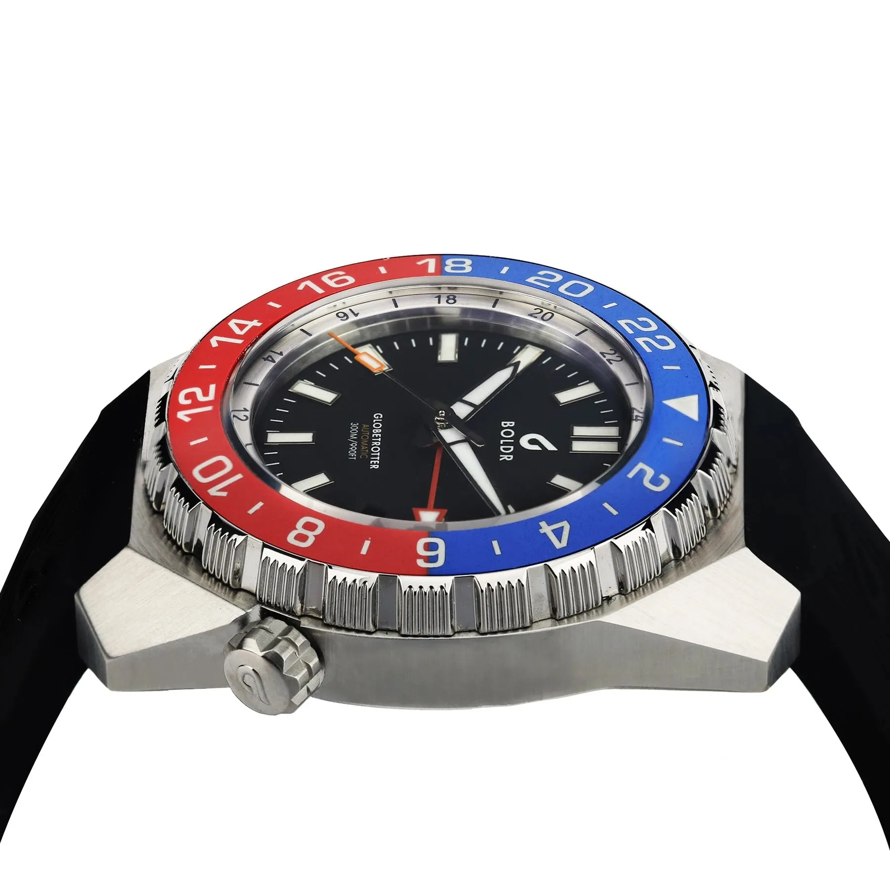 BDR Watch Globetrotter GMT Blue Red
