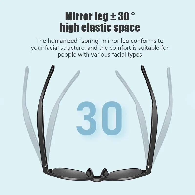Bluetooth 5.3 Smart Sunglasses with Wireless Headset and Anti-glare Protection
