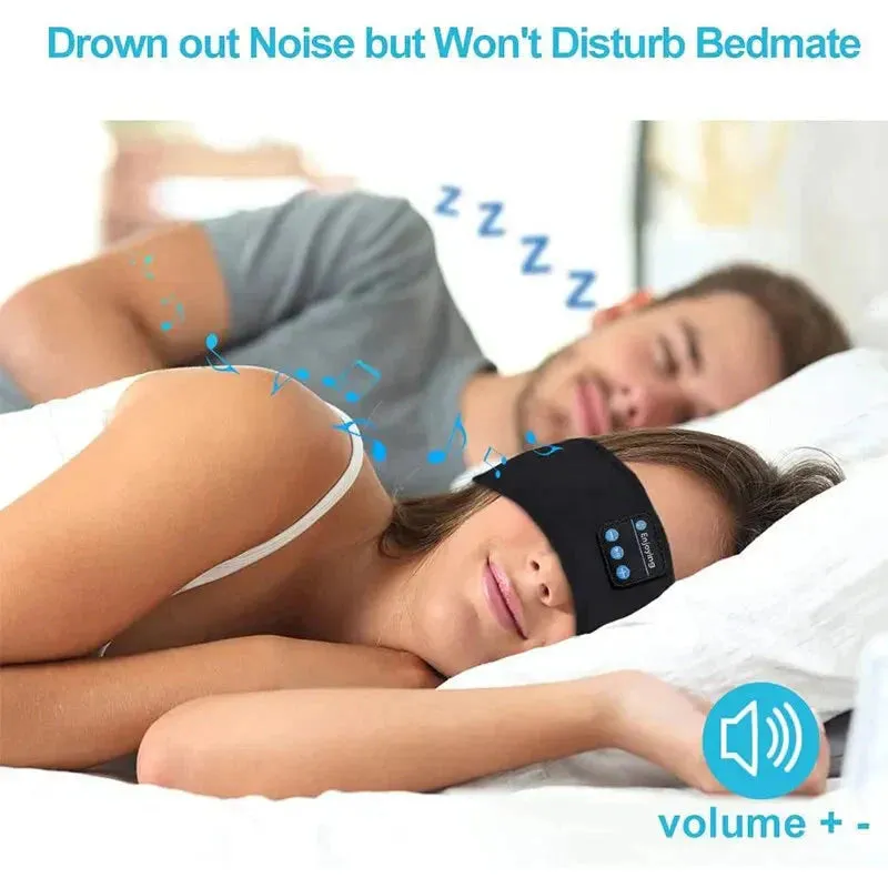 Bluetooth Sleep Headband  Wireless Headphones, Built-In Speakers, Comfortable Fabric, 10-Hour Battery Life