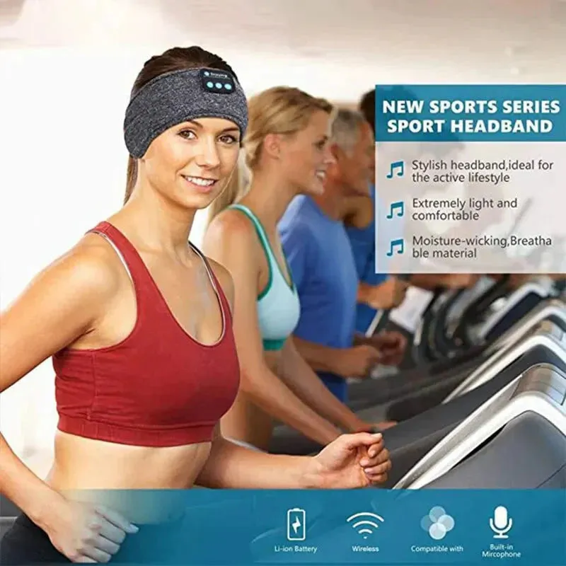 Bluetooth Sleep Headband  Wireless Headphones, Built-In Speakers, Comfortable Fabric, 10-Hour Battery Life