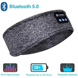 Bluetooth Sleep Headband  Wireless Headphones, Built-In Speakers, Comfortable Fabric, 10-Hour Battery Life