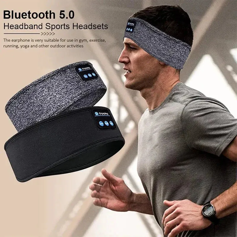 Bluetooth Sleep Headband  Wireless Headphones, Built-In Speakers, Comfortable Fabric, 10-Hour Battery Life