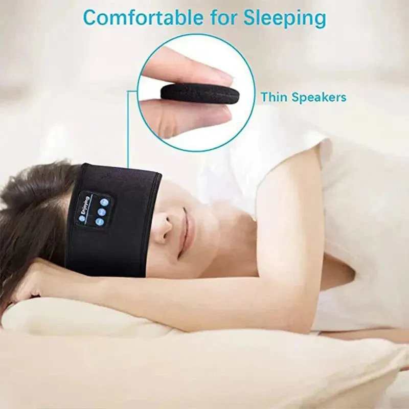 Bluetooth Sleep Headband  Wireless Headphones, Built-In Speakers, Comfortable Fabric, 10-Hour Battery Life