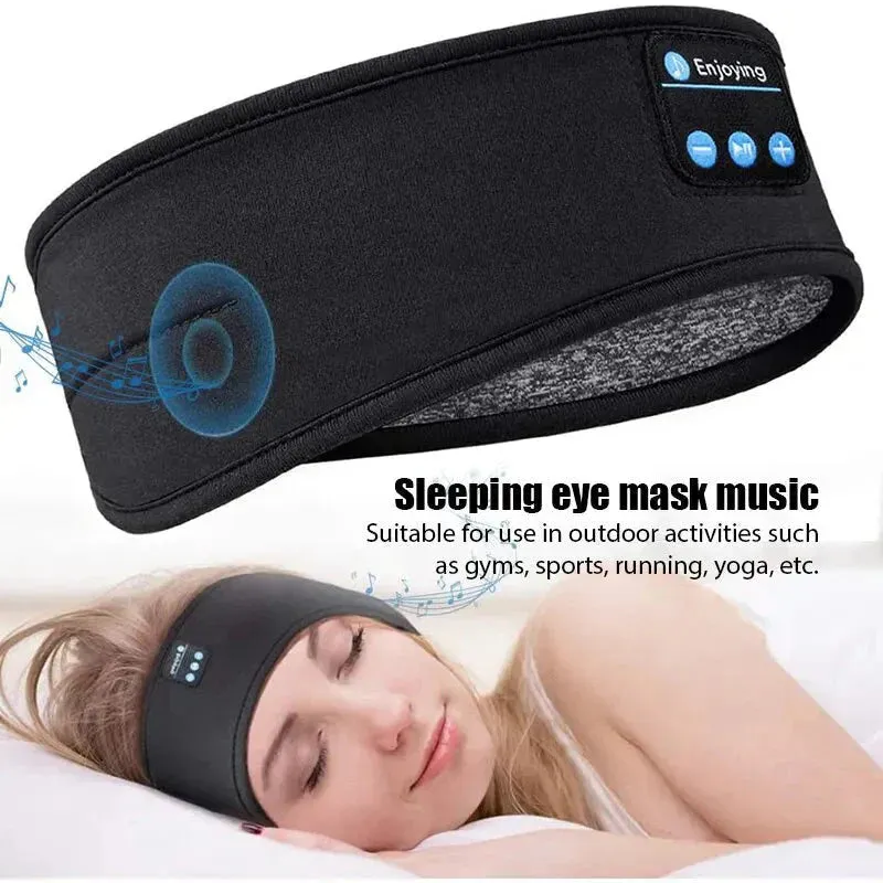 Bluetooth Sleep Headband  Wireless Headphones, Built-In Speakers, Comfortable Fabric, 10-Hour Battery Life