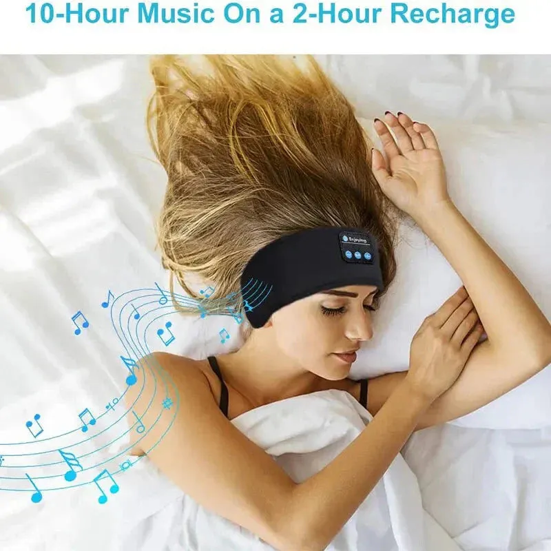 Bluetooth Sleep Headband  Wireless Headphones, Built-In Speakers, Comfortable Fabric, 10-Hour Battery Life