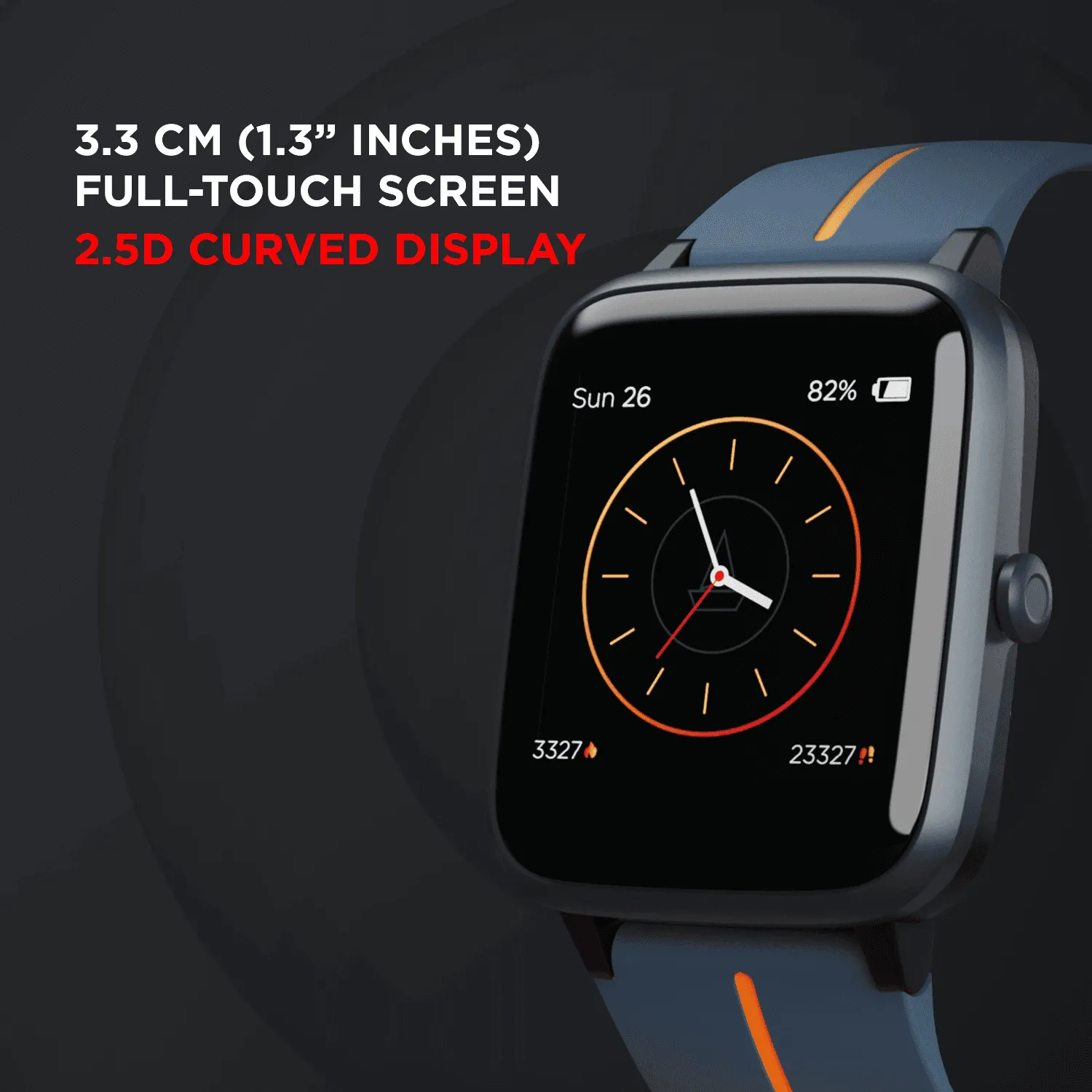boAt Xplorer Watch | Fitness Smartwatch with 33mm Huge Display, Control The Music & Camera, Heart Rate Monitoring