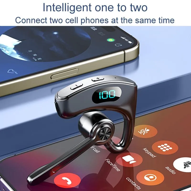 Bone Conduction Gaming Bluetooth Earphones with Noise Reduction
