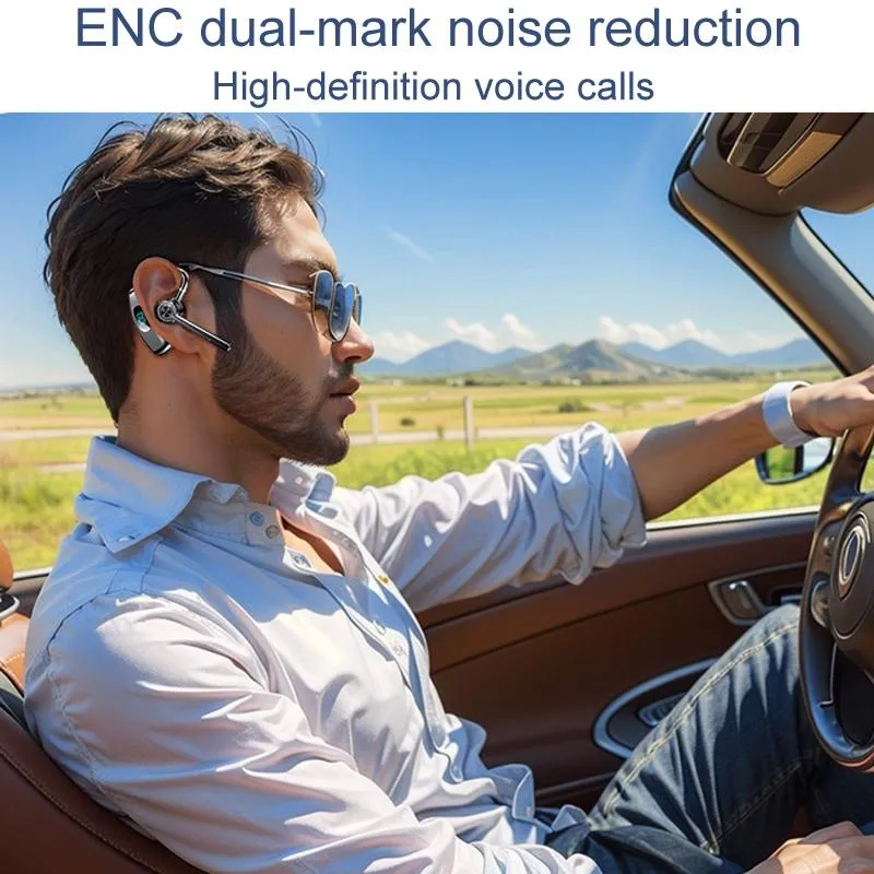 Bone Conduction Gaming Bluetooth Earphones with Noise Reduction