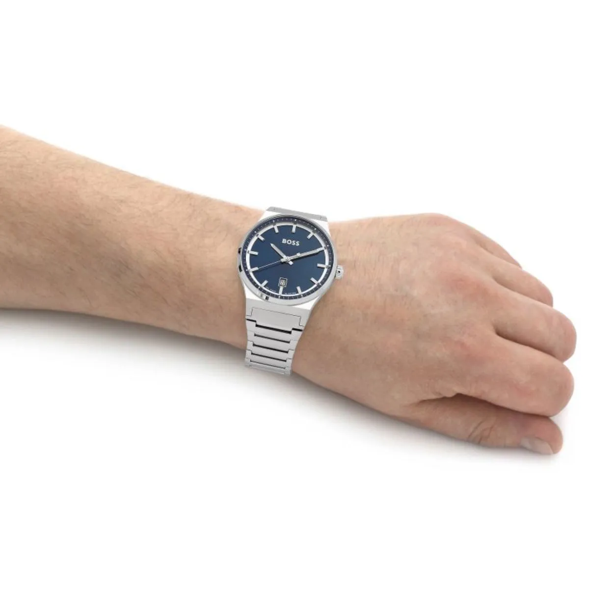 BOSS Candor 41mm Stainless Steel Blue Quartz Men's Watch