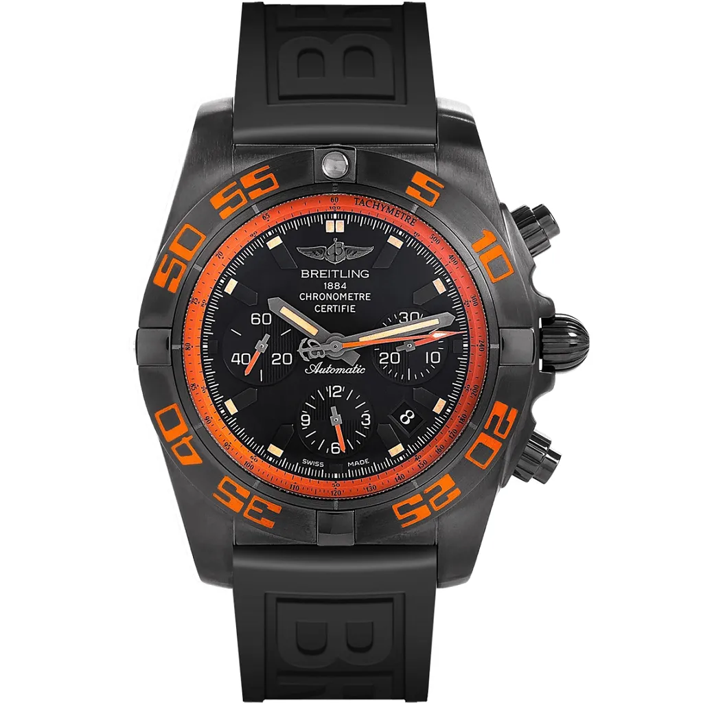 BREITLING Chronomat 44 Raven Steel Automatic Mens Watch MB0111C2/BD07 230X