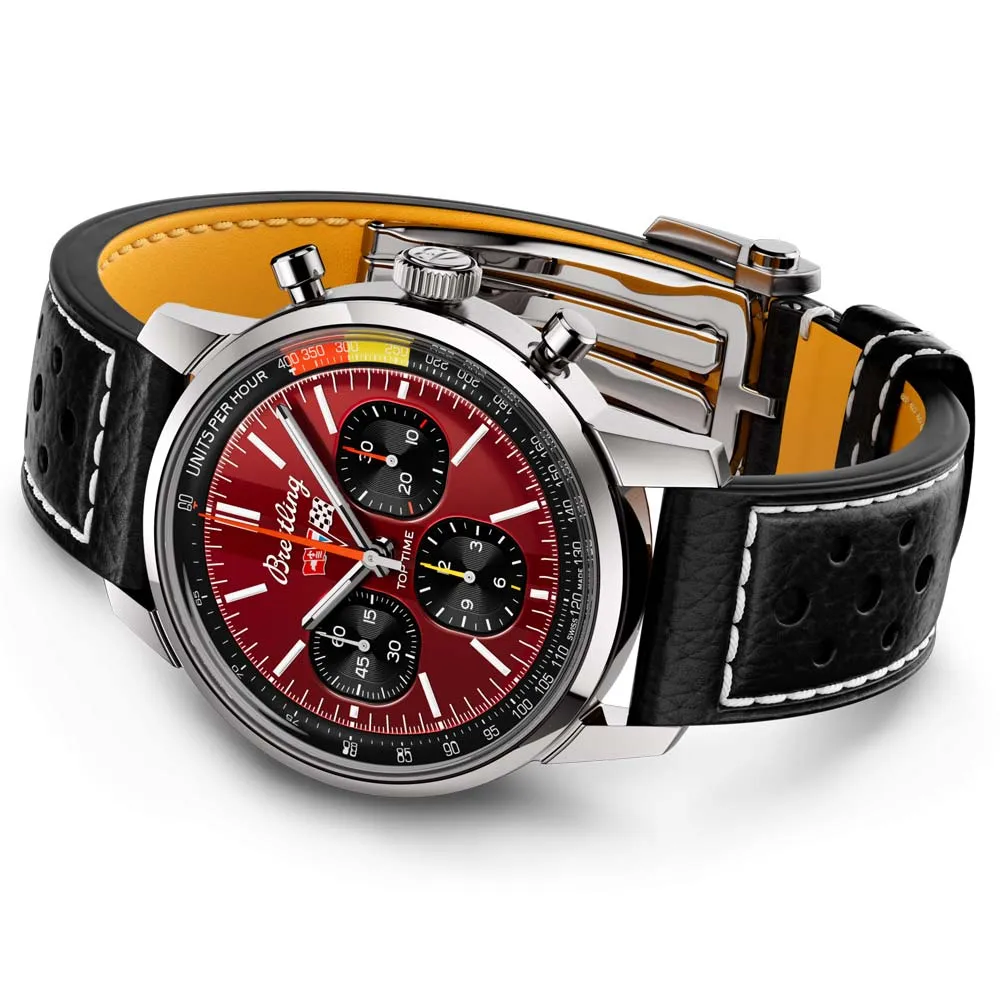 Breitling Top Time B01 Chevrolet Corvette 41mm Red Dial Automatic Chronograph Gents Watch AB01761A1K1X1