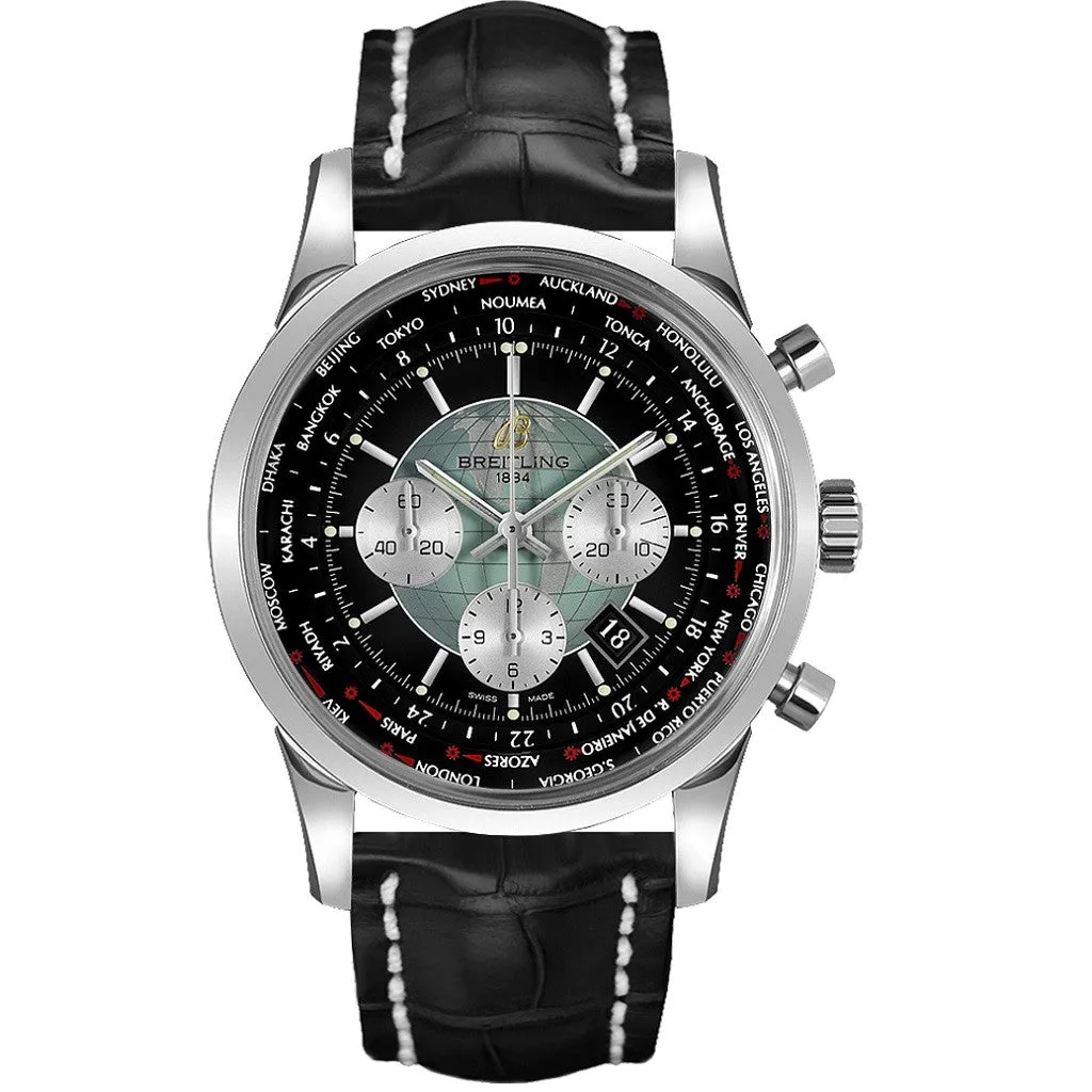 BREITLING Transocean Chronograph Unitime Steel Mesh AB0510U4/BB62 760P