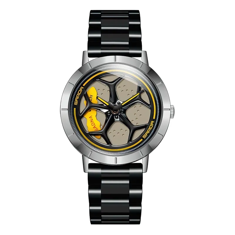 Casual Waterproof Analog Watch Of Rotating Roulette Dial For Men / Quartz Accessories
