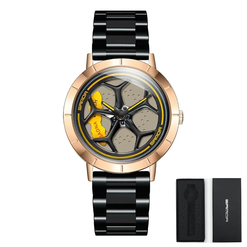 Casual Waterproof Analog Watch Of Rotating Roulette Dial For Men / Quartz Accessories
