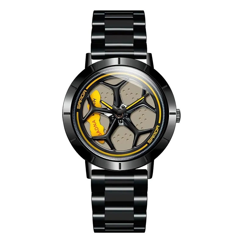 Casual Waterproof Analog Watch Of Rotating Roulette Dial For Men / Quartz Accessories