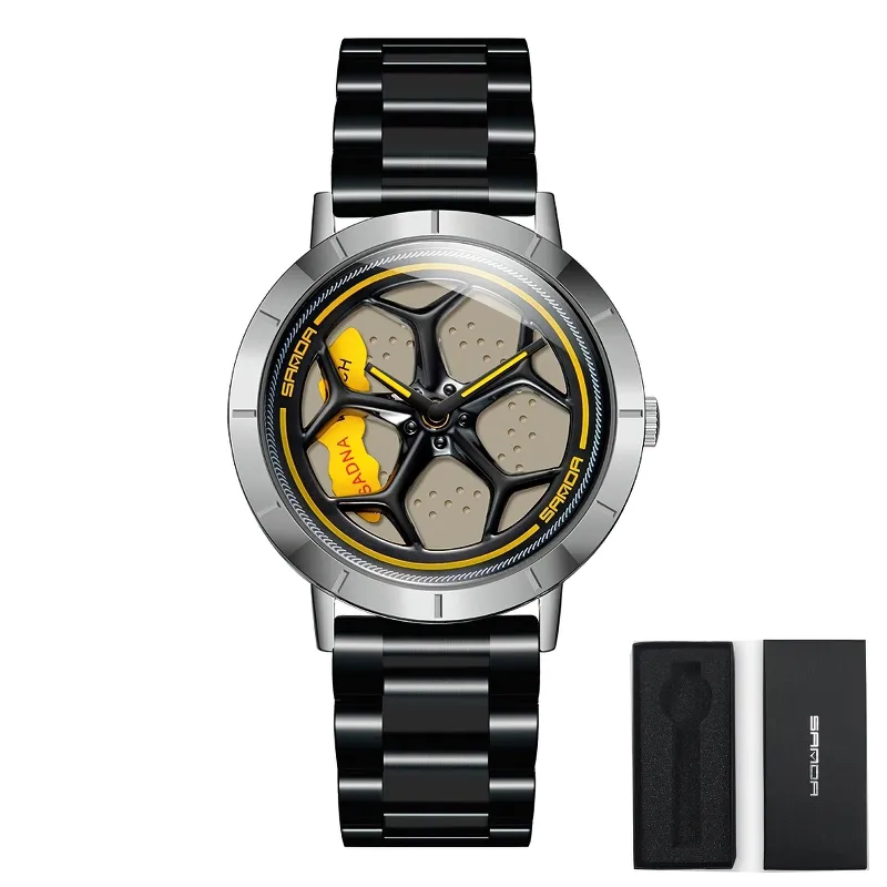 Casual Waterproof Analog Watch Of Rotating Roulette Dial For Men / Quartz Accessories