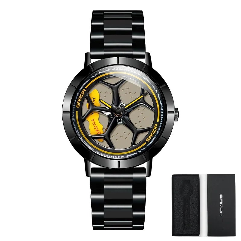 Casual Waterproof Analog Watch Of Rotating Roulette Dial For Men / Quartz Accessories