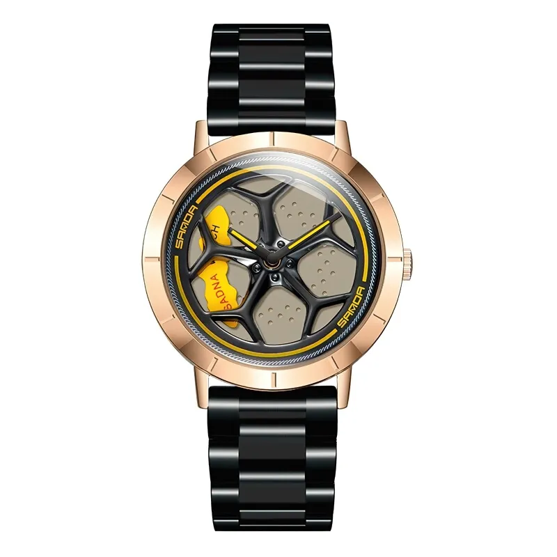 Casual Waterproof Analog Watch Of Rotating Roulette Dial For Men / Quartz Accessories