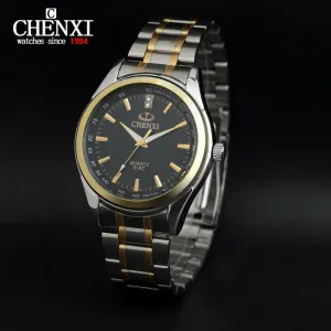 Chenxi 018C Quartz Men's Gold & Silver Watch