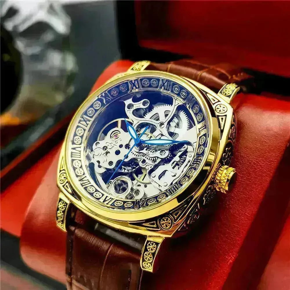Classy Men's Double-sided Tourbillon Mechanical Watch Luminous