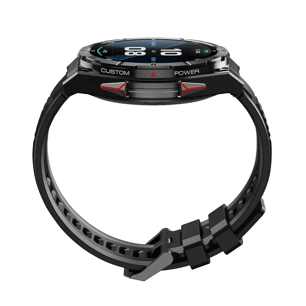 Dateoy K-Rex 4 Rugged Smartwatch - Dual-Band GPS, 150  Sports Modes, 480mAh Battery, Bluetooth Calling, AI Voice Assistant, 3 ATM Waterproof