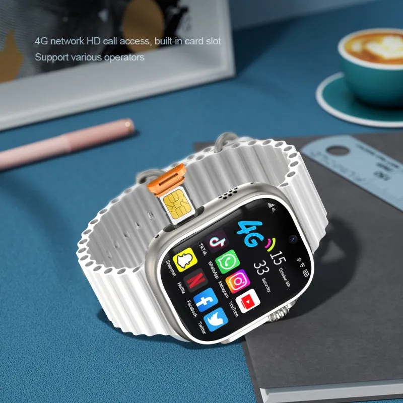 DaTeoy S9 Ultra 2 Android Smartwatch- 2 32GB, Titanium alloy case with Camera, 4G Network, AMOLED Screen, Pressure, Altitude, Compass