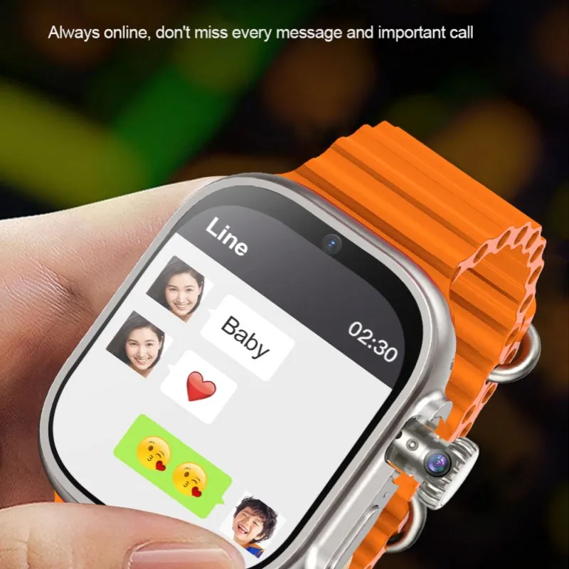 DaTeoy S9 Ultra 2 Android Smartwatch- 2 32GB, Titanium alloy case with Camera, 4G Network, AMOLED Screen, Pressure, Altitude, Compass