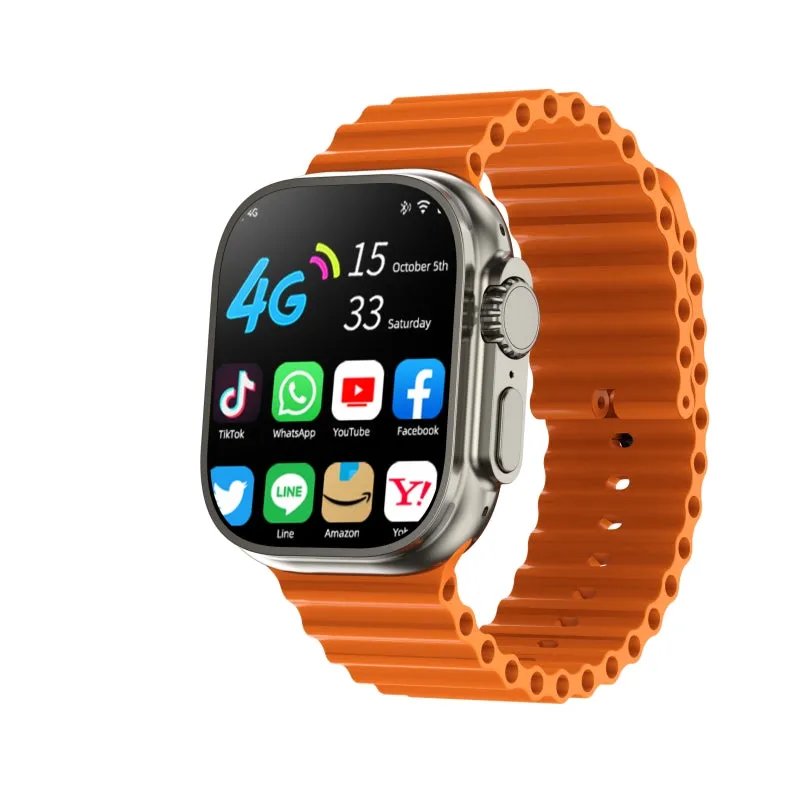 DaTeoy S9 Ultra 2 Android Smartwatch- 2 32GB, Titanium alloy case with Camera, 4G Network, AMOLED Screen, Pressure, Altitude, Compass