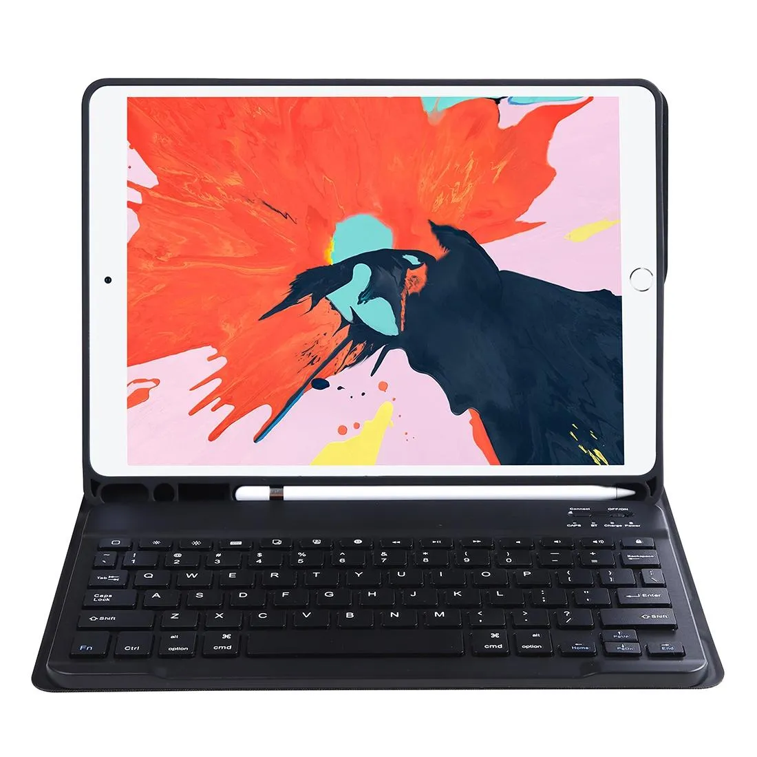 Detachable Bluetooth Keyboard Tablet Case With Stand & Pen Slot - Candy Colour