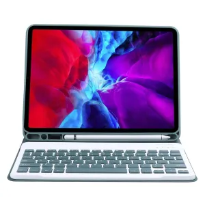 Detachable Bluetooth Keyboard Tablet Case With Stand & Pen Slot - Candy Colour